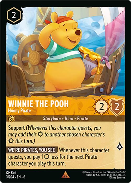 Winnie the Pooh - Hunny Pirate - 6 (Normal) Near Mint_Non-Foil