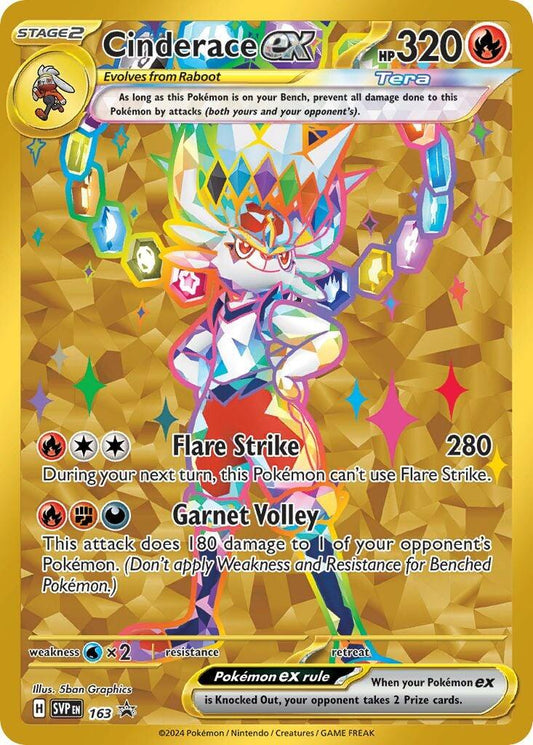 Cinderace ex - 163 - 163 (Holo)