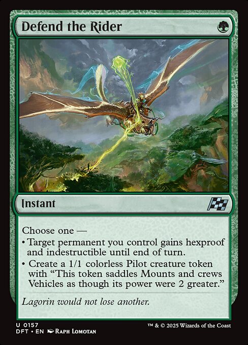 Defend the Rider - 157 (Normal) Near Mint_Non-Foil