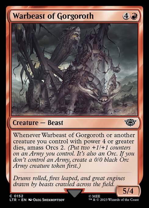 Warbeast of Gorgoroth - 152 (Normal) Near Mint_Non-Foil