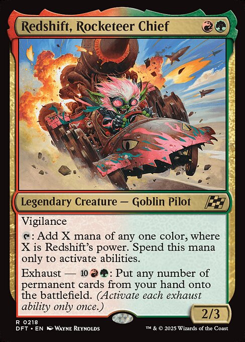 Redshift, Rocketeer Chief - 218 (Foil) Near Mint_Foil