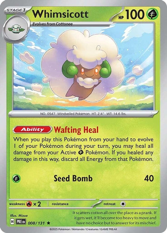 Whimsicott - 008/131 (Reverse Holo)