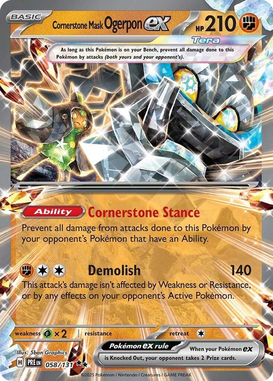 Cornerstone Mask Ogerpon ex - 058/131 - 058/131 (Holo)