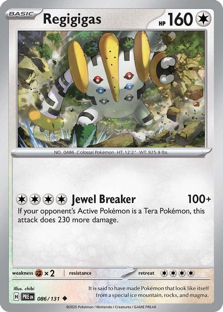 Regigigas - 086/131 (Reverse Holo)