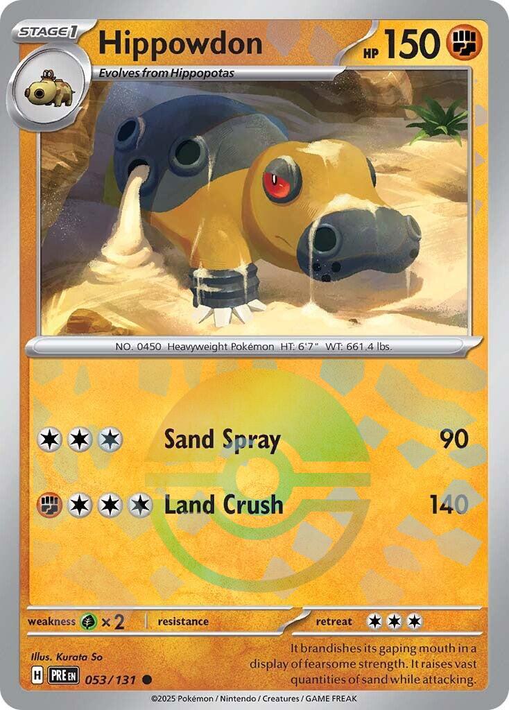 Hippowdon (Poke Ball Pattern) - 053/131 (Holo)