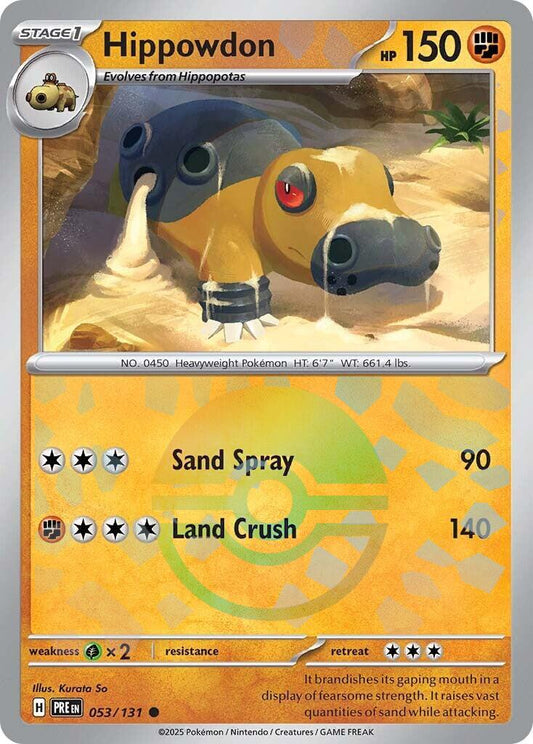 Hippowdon (Poke Ball Pattern) - 053/131 (Holo)