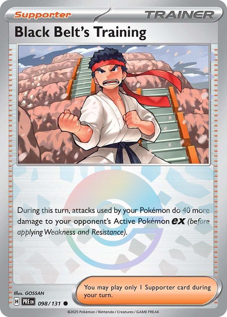 Black Belt's Training - 098/131 (Poke Ball Pattern) - 098/131 (Holo)