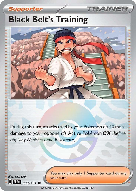 Black Belt's Training - 098/131 (Poke Ball Pattern) - 098/131 (Holo)