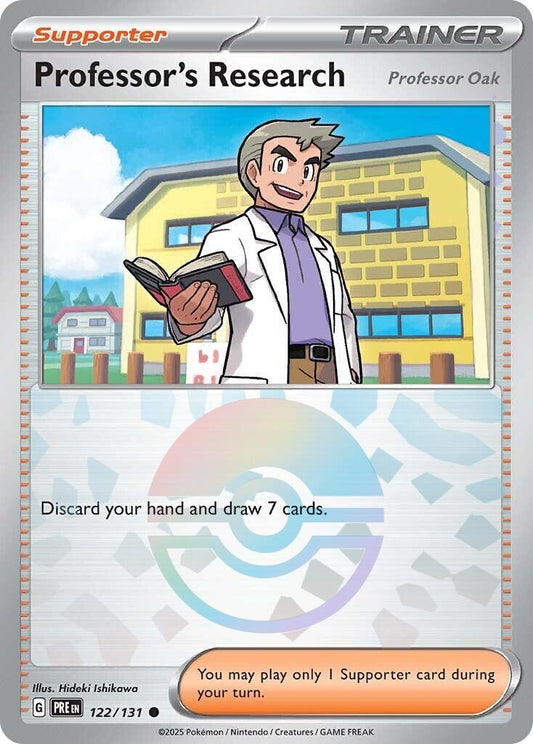 Professor's Research [Professor Oak] (Poke Ball Pattern) - 122/131 (Holo)