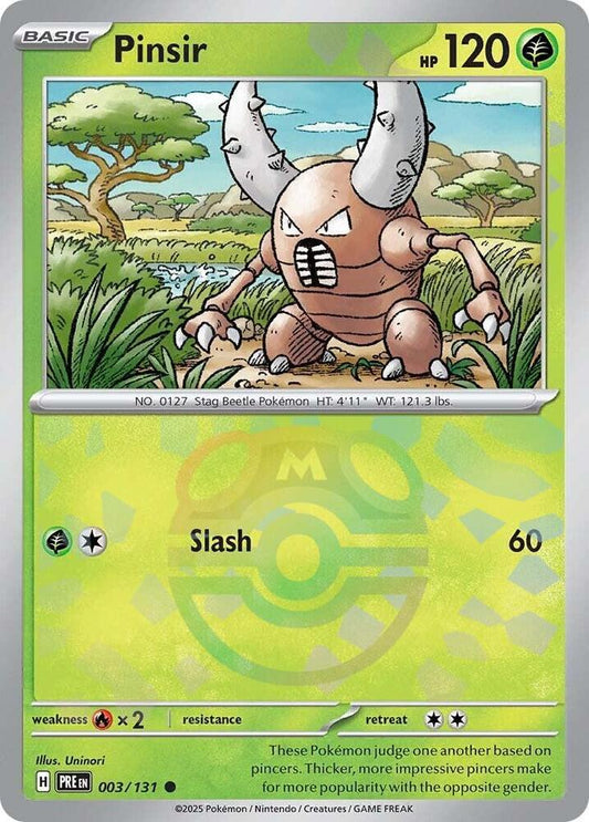 Pinsir (Master Ball Pattern) - 003/131 (Foil)