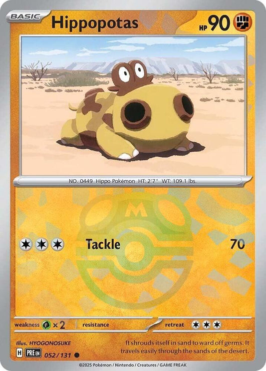 Hippopotas (Master Ball Pattern) - 052/131 (Foil)