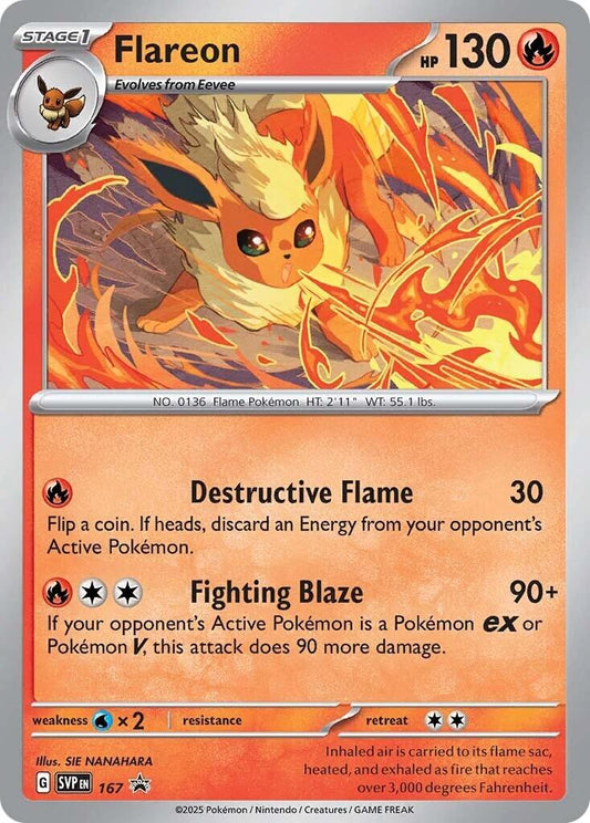 Flareon - 167 (Holofoil) Near Mint_Holofoil
