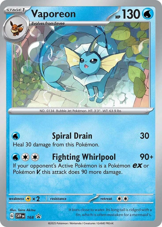 Vaporeon - 168 (Holofoil) Near Mint_Holofoil