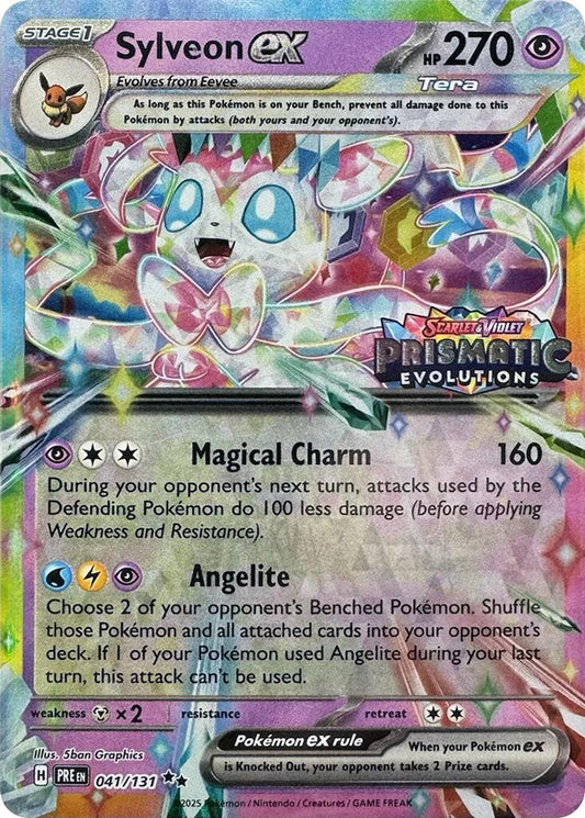 Sylveon ex - 041/131 (Prismatic Evolutions Stamp) - 041/131