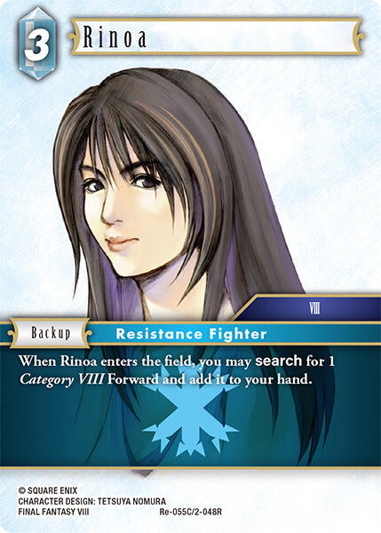 Rinoa (Rare) - Re-055C/2-048R (Normal) Near Mint_Non-Foil