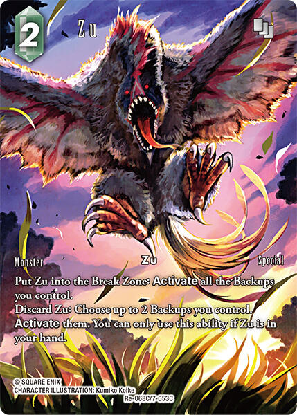 Zu (Full Art) - Re-068C/7-053C (Foil) Near Mint_Foil