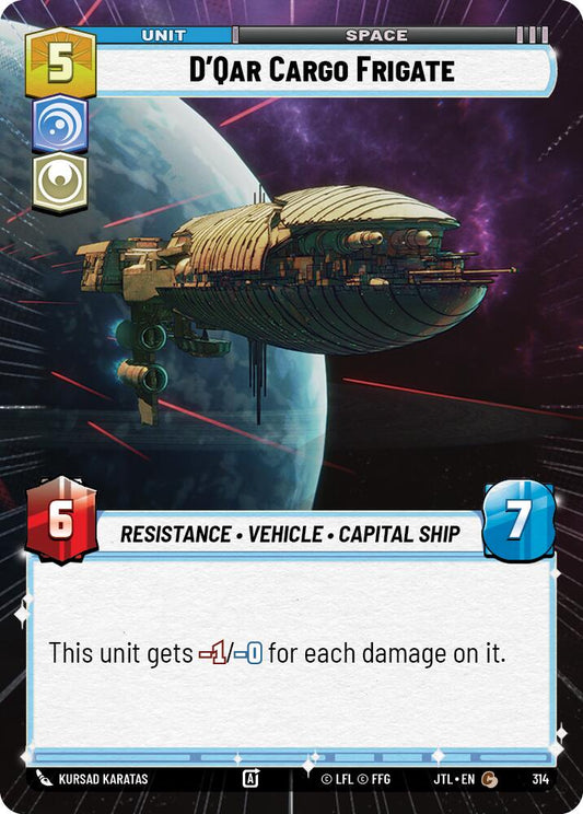 D'Qar Cargo Frigate (Hyperspace) - 314 Near Mint_Non-Foil