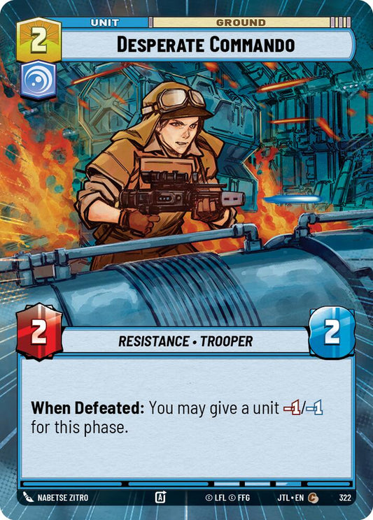 Desperate Commando (Hyperspace) - 322 Near Mint_Non-Foil