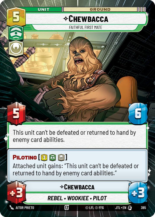 Chewbacca - Faithful First Mate (Hyperspace) - 365 Near Mint_Non-Foil