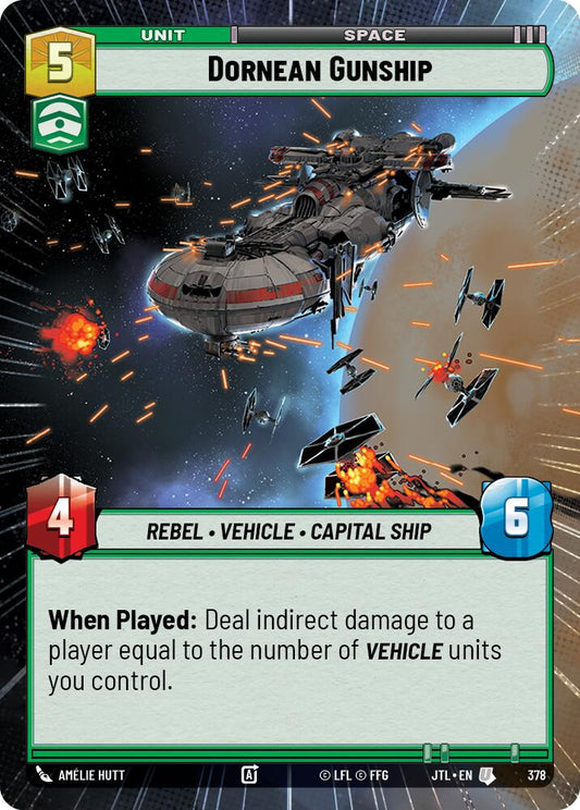 Dornean Gunship (Hyperspace) - 378 Near Mint_Non-Foil
