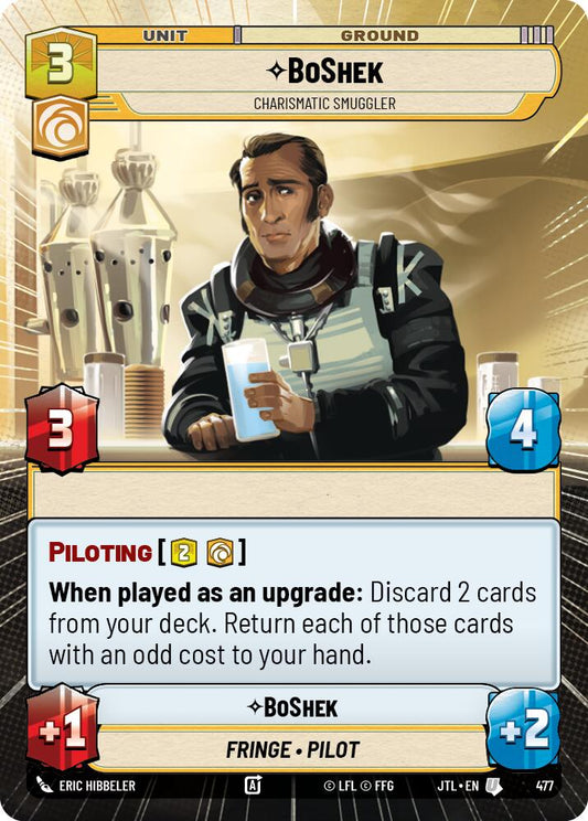 BoShek - Charismatic Smuggler (Hyperspace) - 477 Near Mint_Non-Foil
