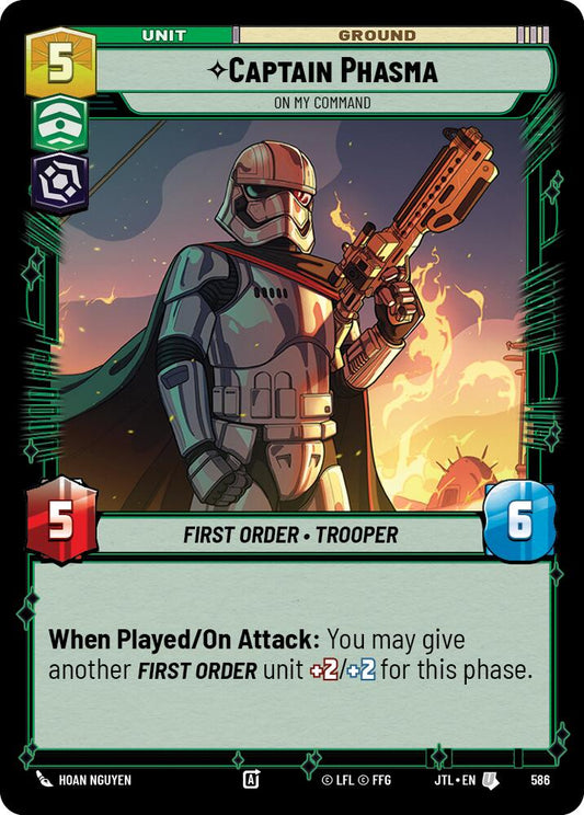 Captain Phasma - On My Command - 586 (Foil) Near Mint_Foil