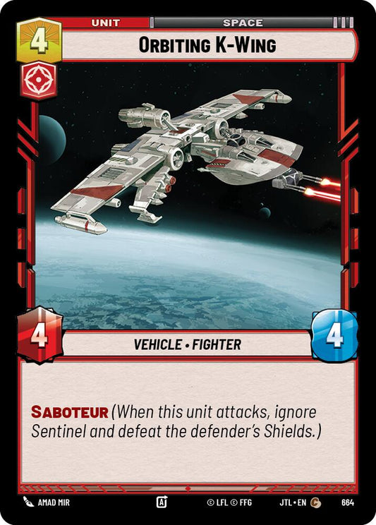 Orbiting K-Wing - 664 (Foil) Near Mint_Foil