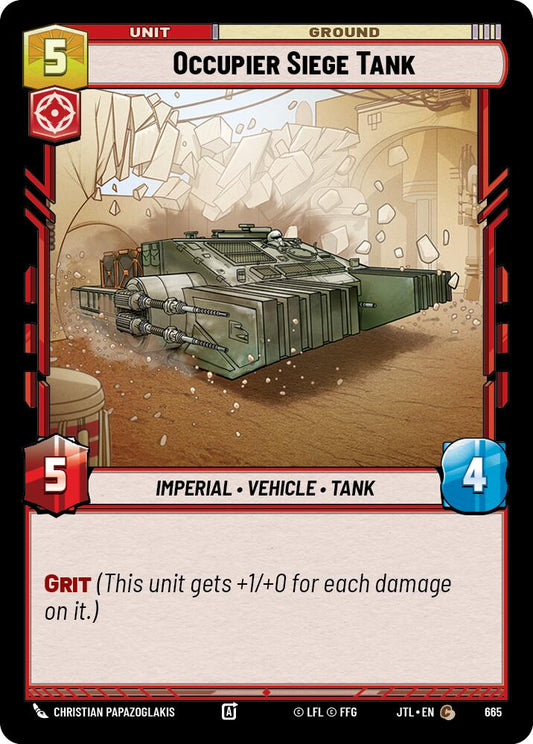 Occupier Siege Tank - 665 (Foil) Near Mint_Foil