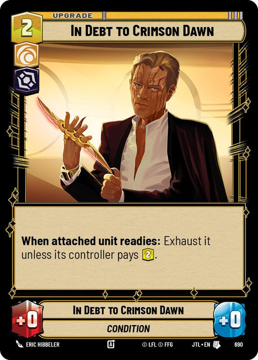 In Debt to Crimson Dawn - 690 (Foil) Near Mint_Foil
