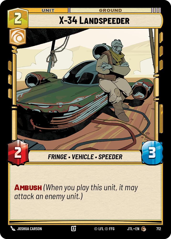 X-34 Landspeeder - 712 (Foil) Near Mint_Foil