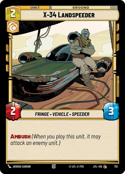 X-34 Landspeeder - 712 (Foil) Near Mint_Foil
