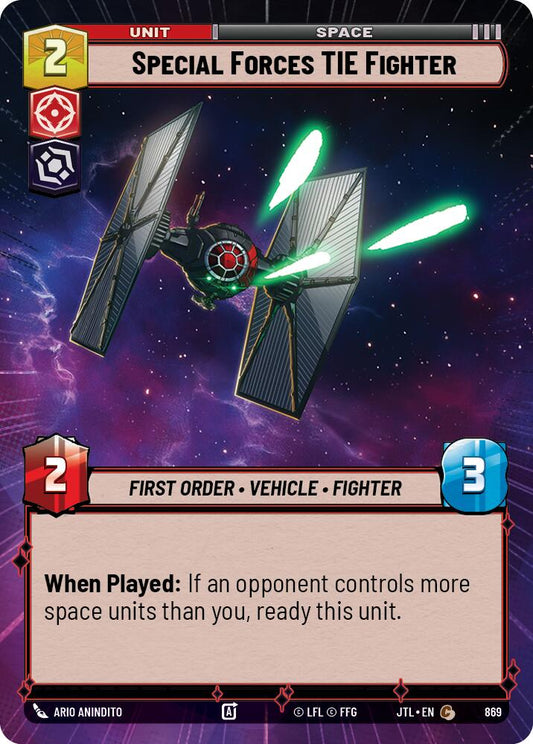 Special Forces TIE Fighter (Hyperspace) - 869 (Foil) Near Mint_Foil