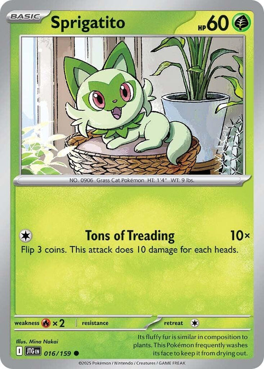 Sprigatito - 016 (Reverse Holofoil) Near Mint_Foil