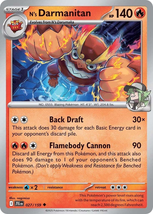 N's Darmanitan - 027 (Normal) Near Mint_Non-Foil