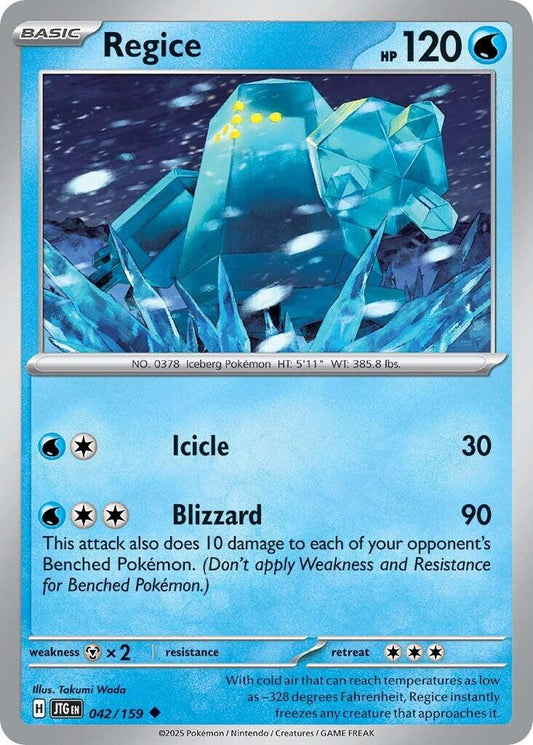 Regice - 042/159 (Normal) Near Mint_Non-Foil