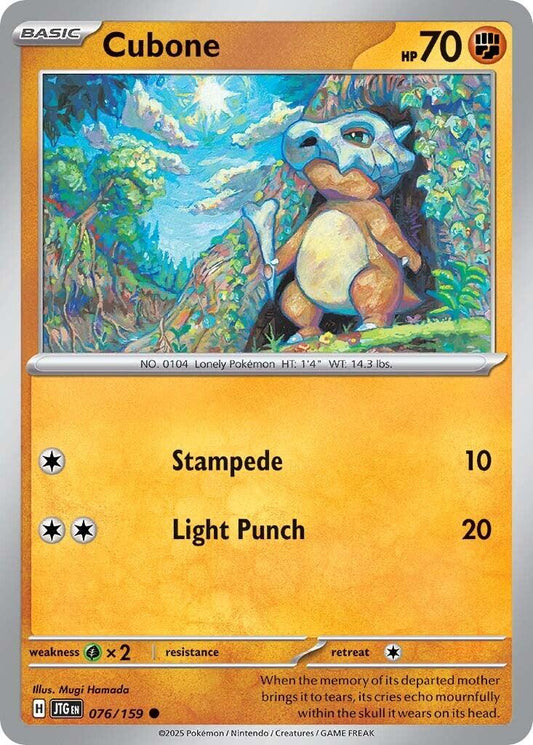 Cubone - 076/159 (Normal) Near Mint_Non-Foil
