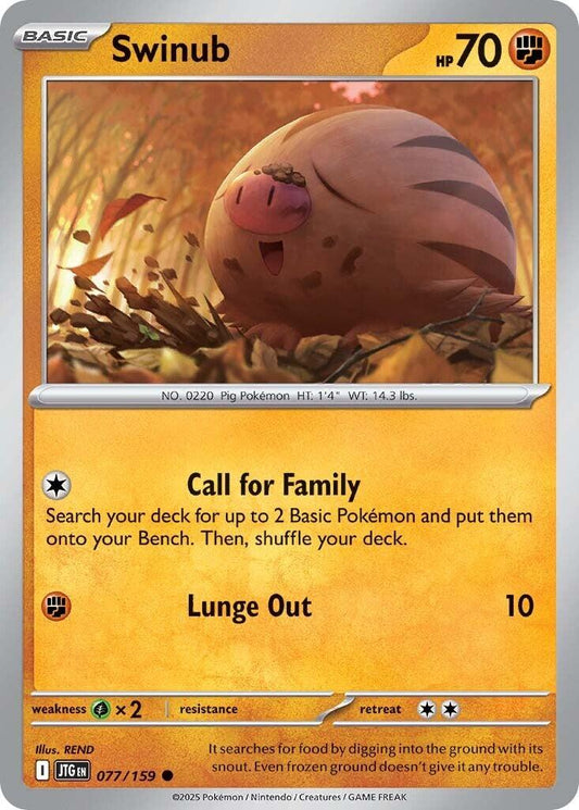 Swinub - 077/159 (Normal) Near Mint_Non-Foil