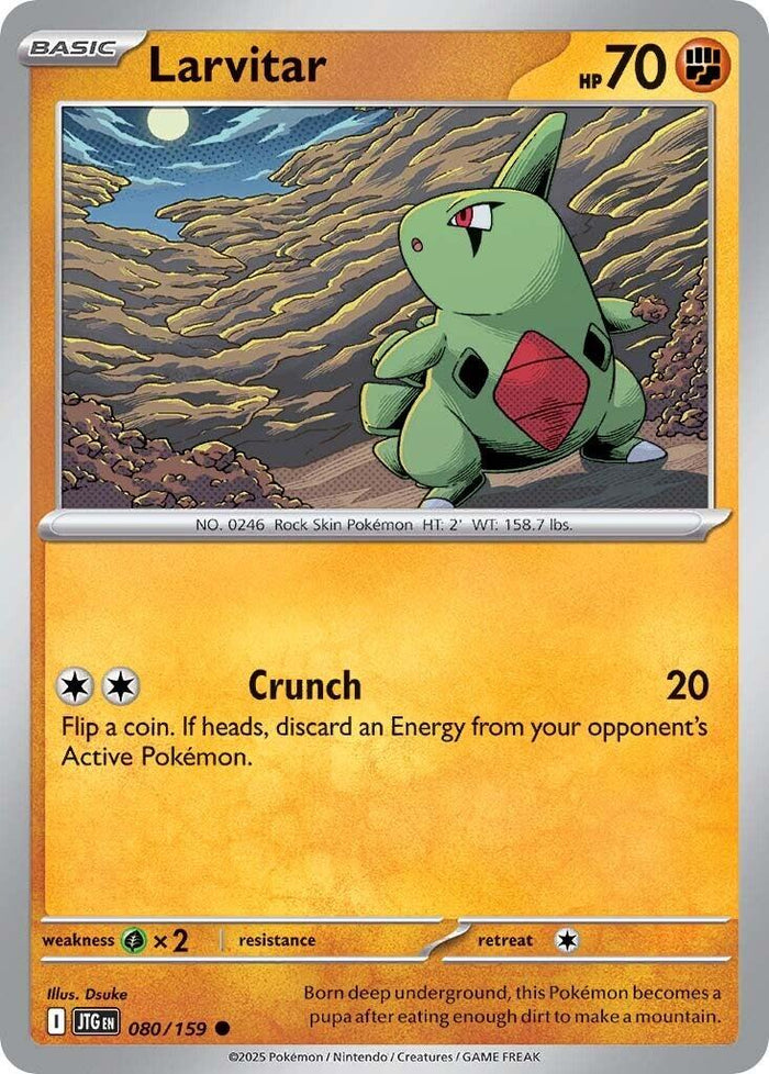 Larvitar - 080/159 (Normal) Near Mint_Non-Foil