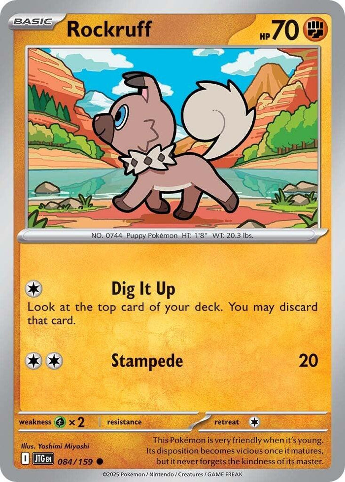 Rockruff - 084/159 (Normal) Near Mint_Non-Foil