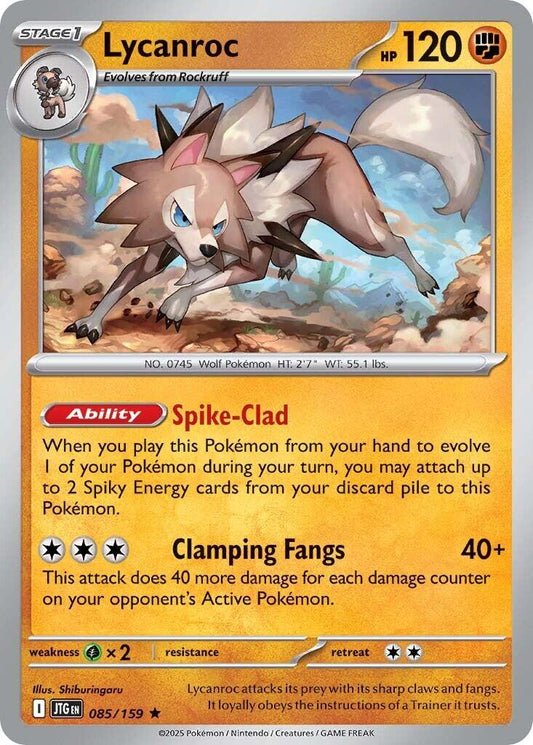 Lycanroc - 085/159 (Holofoil) Near Mint_Holofoil