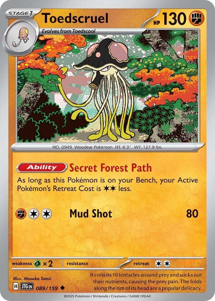 Toedscruel - 089/159 (Normal) Near Mint_Non-Foil