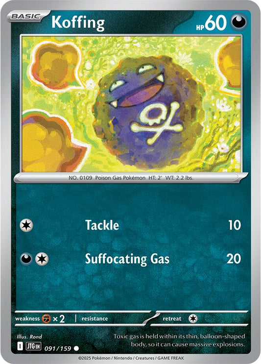 Koffing - 091 (Reverse Holofoil) Near Mint_Foil