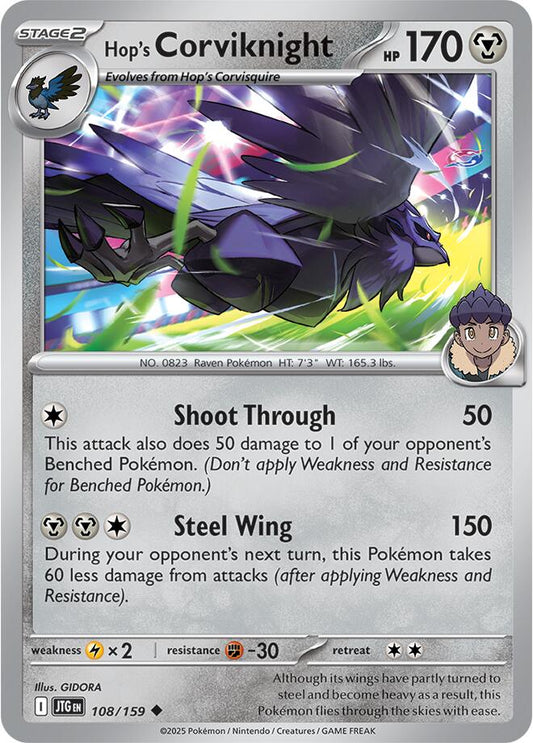 Hop's Corviknight - 108 (Normal) Near Mint_Non-Foil