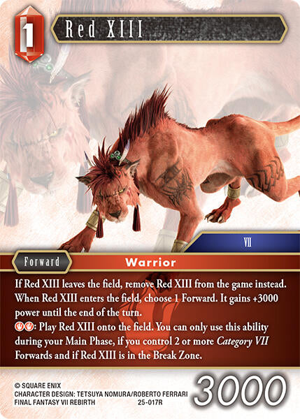 Red XIII - 25-017R (Foil) Near Mint_Foil