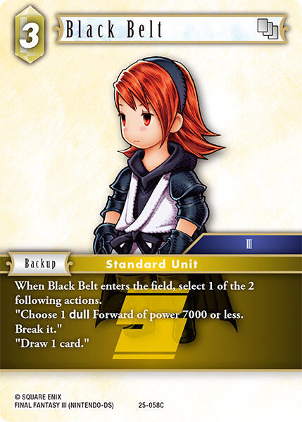 Black Belt - 25-058C (Normal) Near Mint_Non-Foil