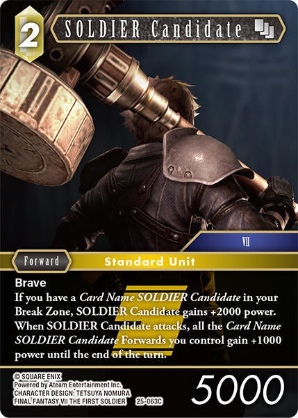 SOLDIER Candidate (25-063C) - 25-063C (Normal) Near Mint_Non-Foil