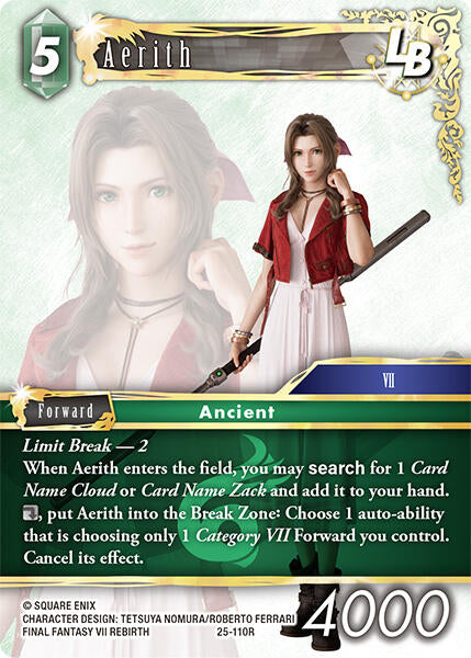 Aerith LB - 25-110R (Normal) Near Mint_Non-Foil
