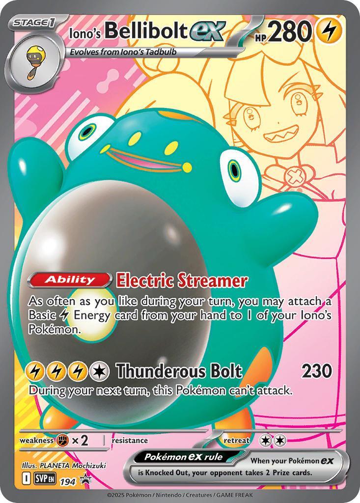 Iono's Bellibolt ex - 194 (Holo)