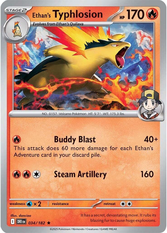 Ethan's Typhlosion (Reverse Holofoil) Near Mint_Reverse Holofoil