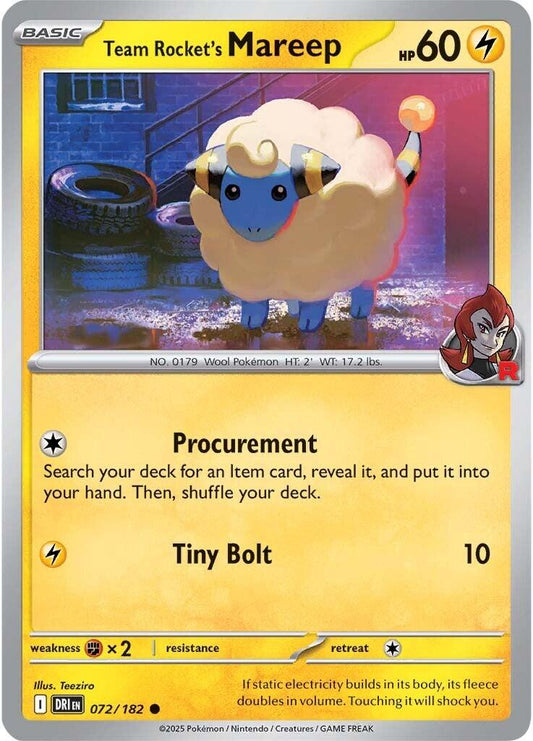 Team Rocket's Mareep (Normal) Near Mint_Normal